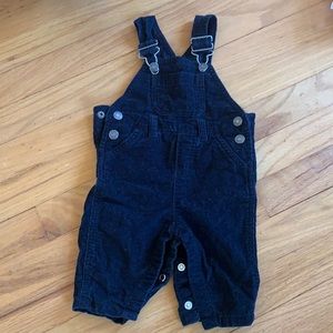 Black Corduroy infant overalls